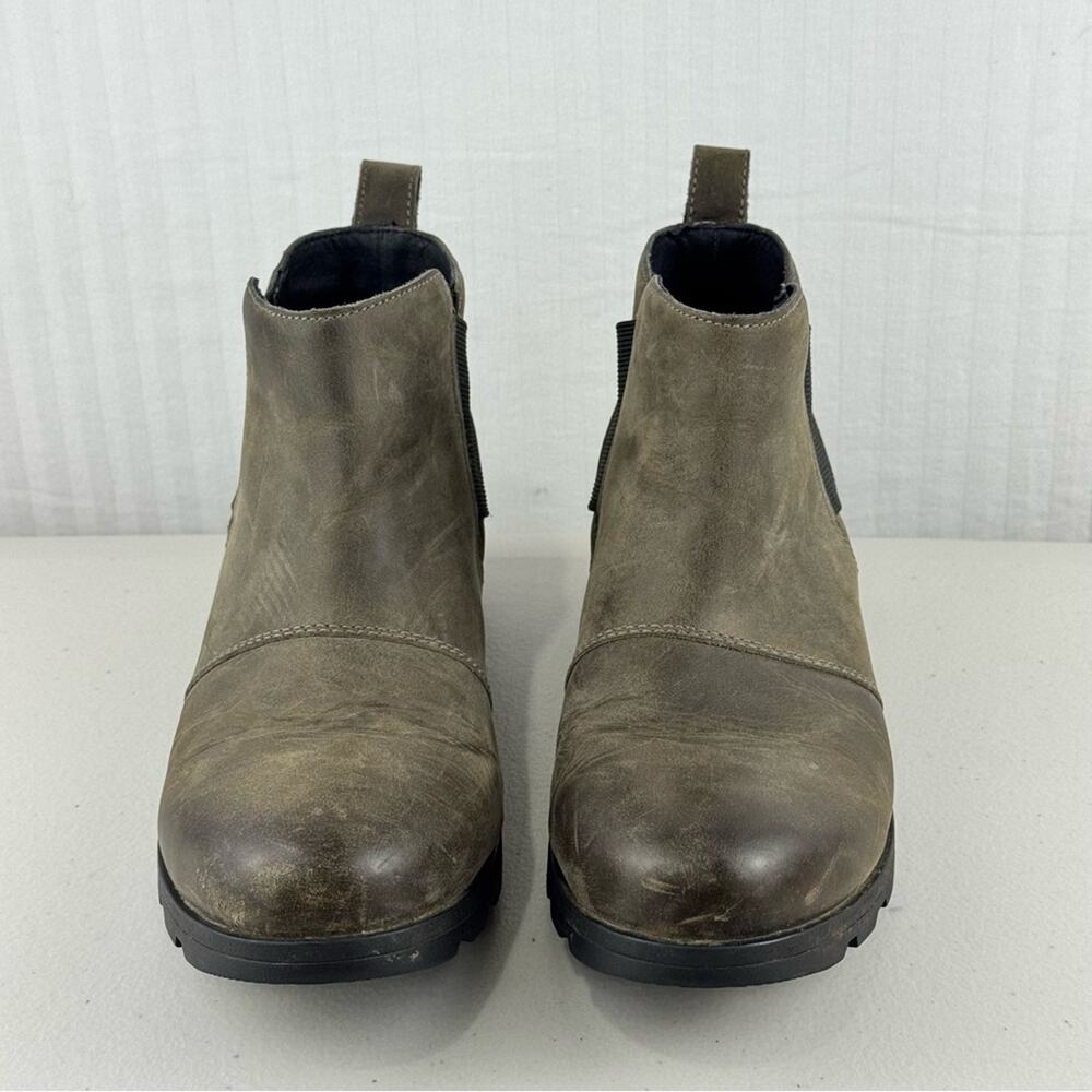 Sorel Emelie Chelsea Waterproof Ankle Boots Women’s Size 9.5 EUR 40.5 Full-Grain - Picture 2 of 11